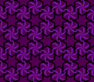Free curling petal hexagons patterns