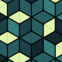 Free hexagonal cube mesh patterns
