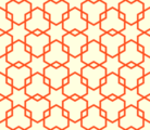 Free interlocking hexagons patterns