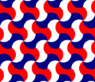 Free interlocking simple tessellation patterns