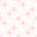 Free intertwined dot flowers patterns