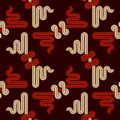 Free oriental dragon motif patterns